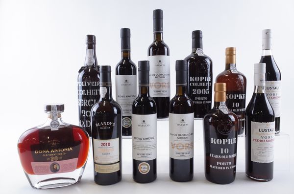 TWELVE BOTTLES PORT, SHERRY AND MADEIRA