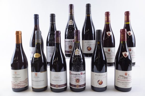 TWELVE BOTTLES FRENCH RED WINE