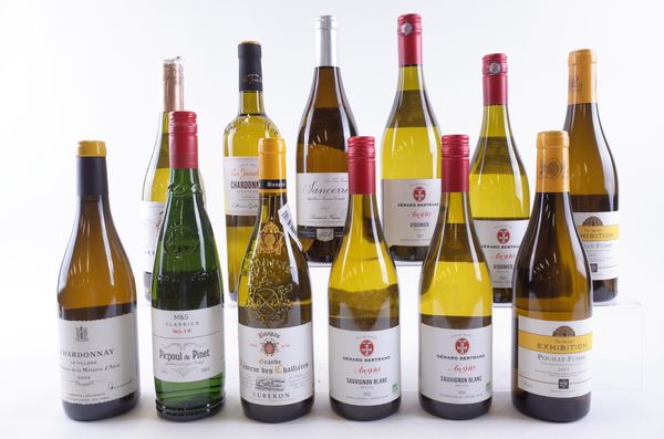 TWELVE BOTTLES FRENCH WHITE WINE