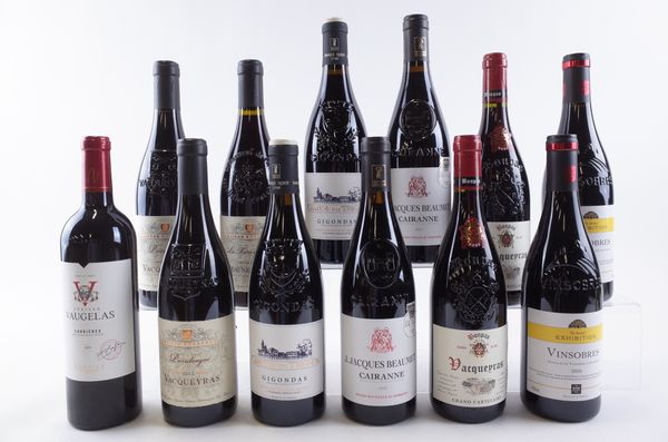 TWELVE BOTTLES FRENCH RED WINE