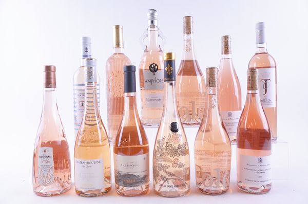 TWELVE BOTTLES FRENCH, ARGENTINIAN, ITALIAN AND ENGLISH ROSÉ WINE