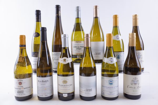 TWELVE BOTTLES FRENCH WHITE WINE