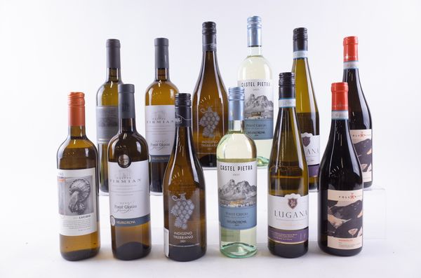 TWELVE BOTTLES ITALIAN WHITE WINE