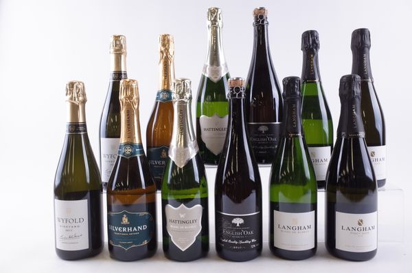 TWELVE BOTTLES ENGLISH SPARKLING WINE