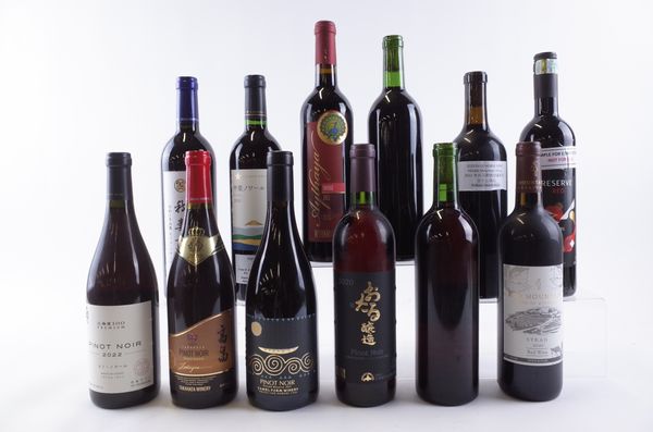 TWELVE BOTTLES ASIAN RED WINE