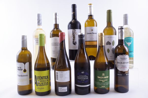 TWELVE BOTTLES SPANISH WHITE WINE