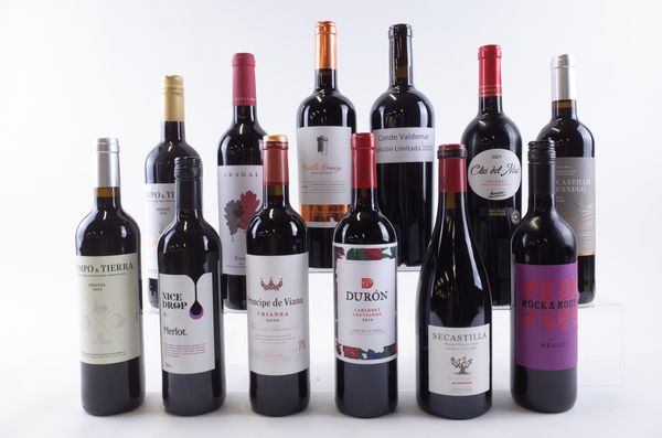 TWELVE BOTTLES SPANISH RED WINE