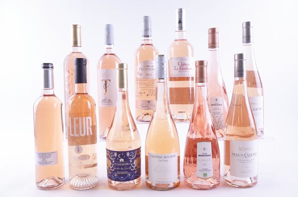 TWELVE BOTTLES FRENCH AND ITALIAN ROSÉ WINE