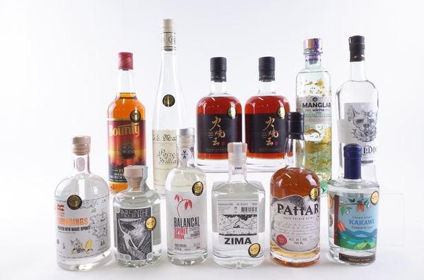 TWELVE BOTTLES VARIOUS SPIRITS