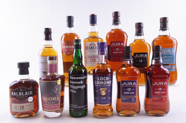 TWELVE BOTTLES SINGLE MALT SCOTCH WHISKY