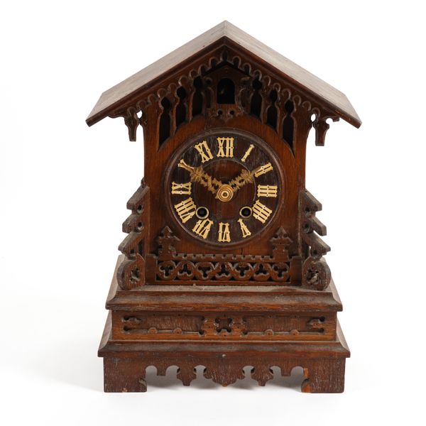 A SWISS BLACK FOREST WOOD CUCKOO CLOCK