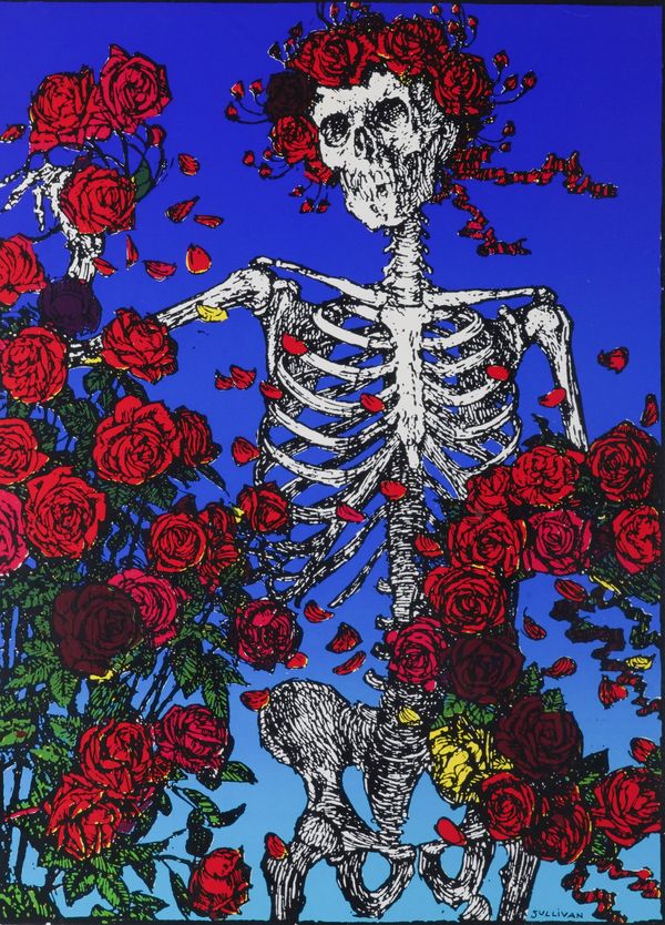 STANLEY ‘MOUSE’ MILLER: GRATEFUL DEAD ‘SKULL AND ROSES’ PRINT / POSTER