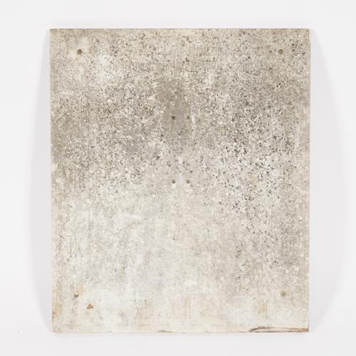 AN ENGLISH WHITE MARBLE WALL MOUNTED SUN DIAL