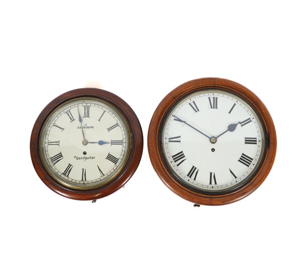 TWO DIAL CLOCKS (2)