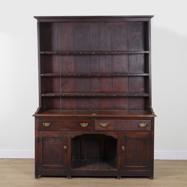 AN 18TH CENTURY OAK DOG KENNEL DRESSER