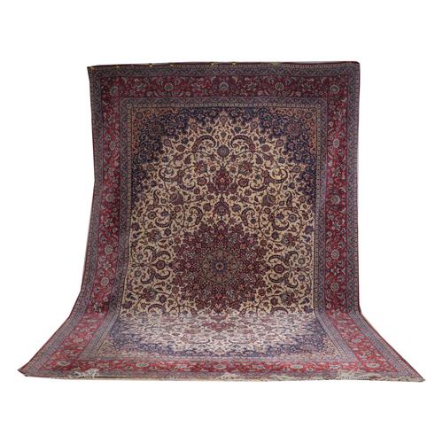 A FINE ESFAHAN CARPET, PERSIAN