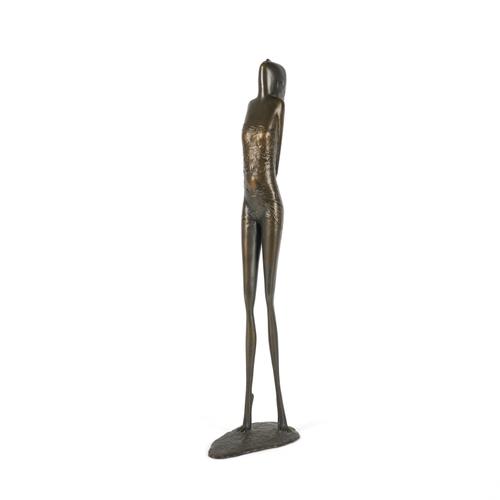 BORIS CHERSTVY (RUSSIAN: B.1950): A BRONZE FIGURE OF A NUDE WOMAN