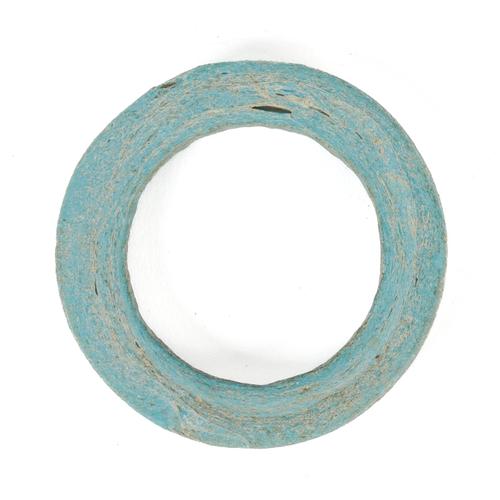 AN EGYPTIAN TURQUOISE FAIENCE BANGLE
