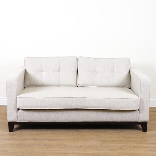 ROBERT LANGFORD, CAPRI; A MODERN UPHOLSTERED TWO SEAT SOFA
