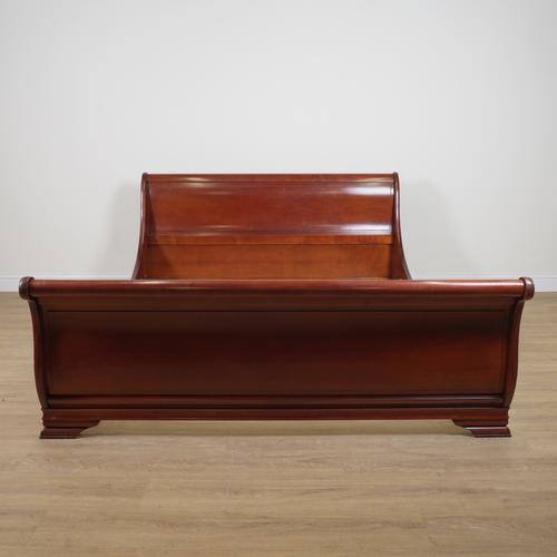 AND SO TO BED; A MAHOGANY SLEIGH BED