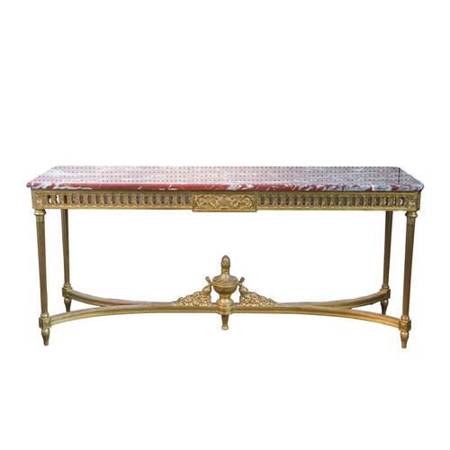 A LARGE 18TH CENTURY STYLE CONSOLE TABLE