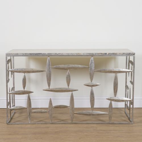 A MODERN RECTANGULAR CONSOLE TABLE