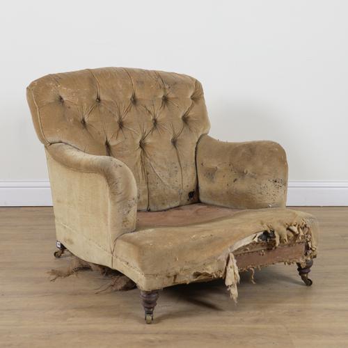 HOWARD AND SONS; A BRIDGEWATER EASY ARMCHAIR