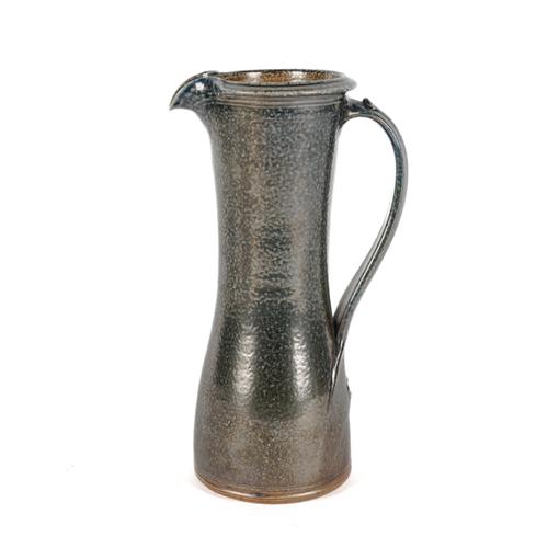 A LARGE TOFF MILWAY SALT GLAZED STUDIO POTTERY JUG OR PITCHER