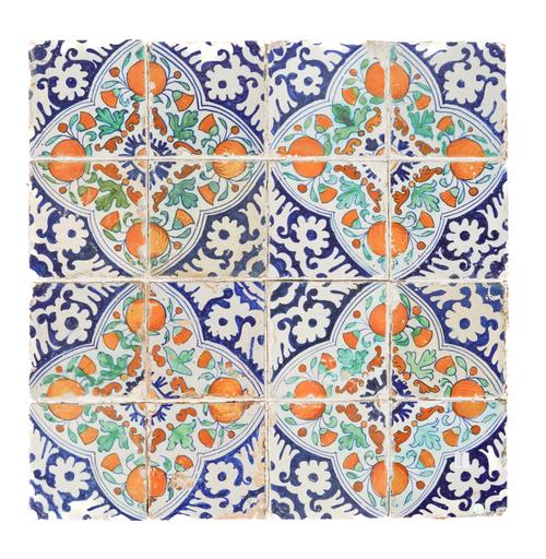 A DUTCH DELFT TILE PANEL