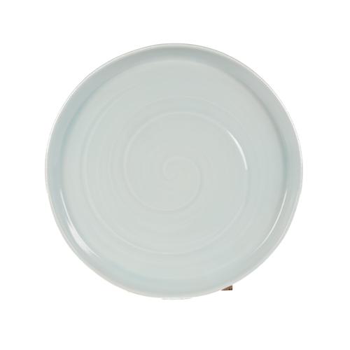 A LARGE STUDIO POTTERY/PORCELAIN PLATTER