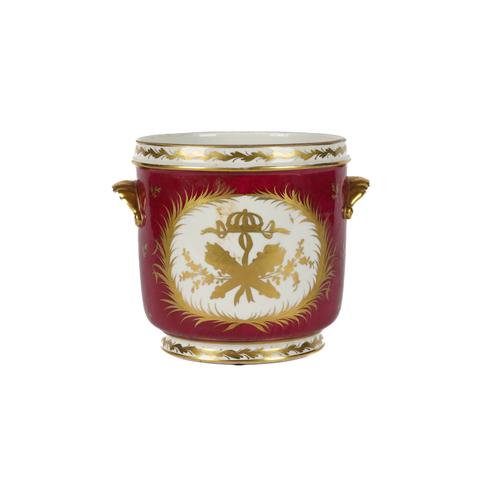 A LIMOGES PORCELAIN WINE COOLER