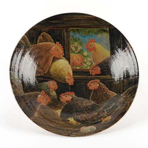 JOSSE DAVIS (BRITISH BORN 1959) A STUDIO POTTERY STONEWARE BOWL