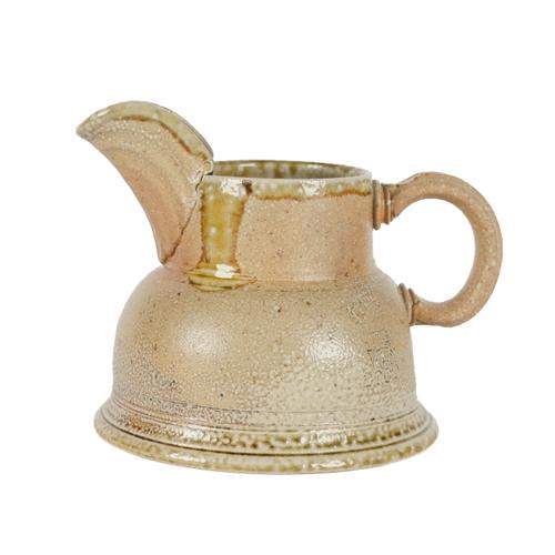 A STEVE HARRISON SALT GLAZED STUDIO POTTERY JUG