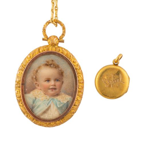AN OPEN LOCKET AND ANOTHER LOCKET (2)