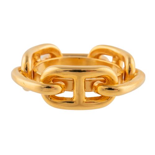 A HERMES SCARF RING