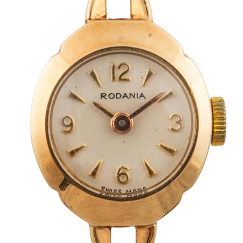 A LADY'S 9CT GOLD RODANIA WATCH