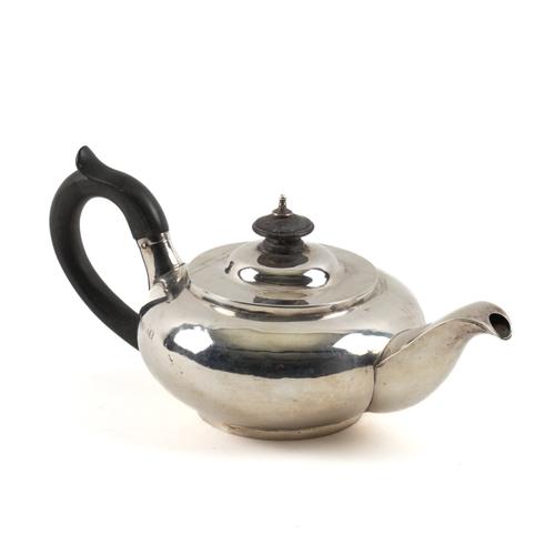 A GEORGE IV SILVER TEAPOT