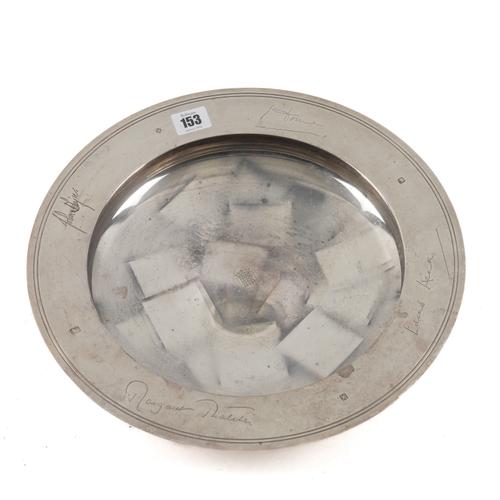 A SILVER ARMADA STYLE DISH