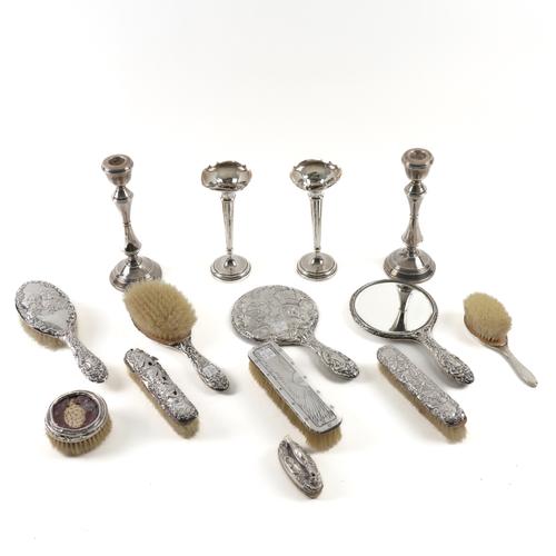 A GROUP OF SILVER MOUNTED WARES (14)