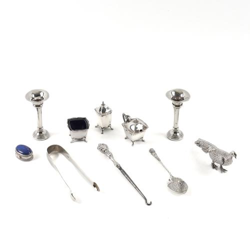 A GROUP OF SILVER, SILVER MOUNTED AND FOREIGN WARES (12)