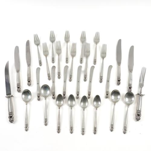 A ROYAL DANISH INTERNATIONAL STERLING TABLE SERVICE (74)