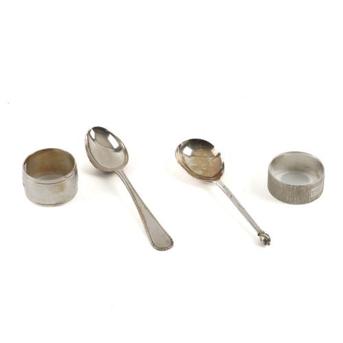 A GROUP OF SILVER (4)