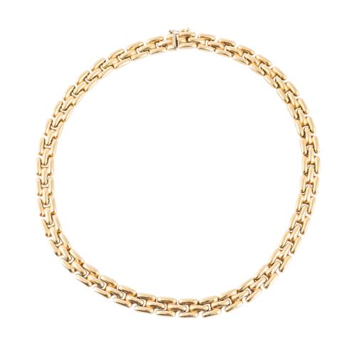 A 9CT GOLD COLLAR NECKLACE