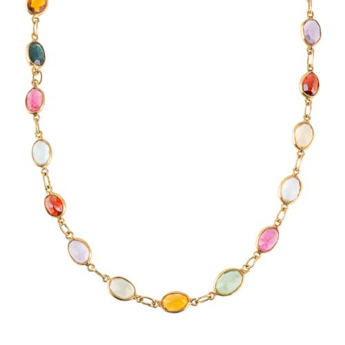 A MULTI GEM NECKLACE