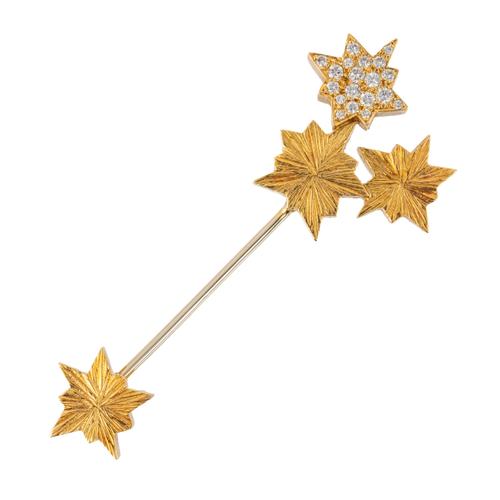 A STAR JABOT PIN