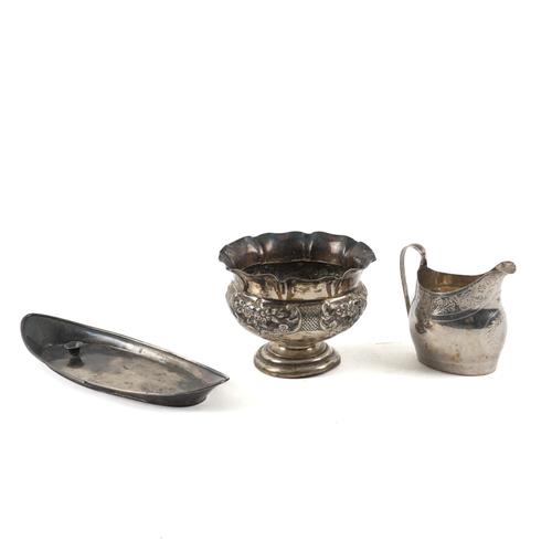 A GROUP OF SILVER (3)