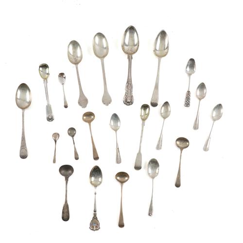 A GROUP OF SILVER SPOONS (21)