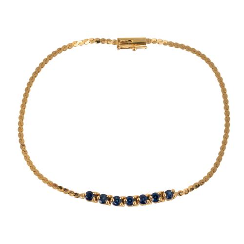 A SAPPHIRE SET BRACELET