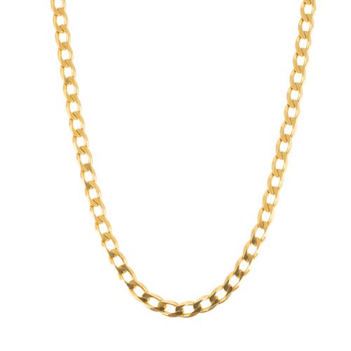 A FLAT CURB LINK NECKLACE