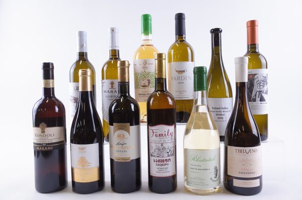 TWELVE BOTTLES GEORGIAN, ISRAELI AND GREEK WHITE WINE